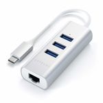 Satechi ST-TC2N1USB31AS replicatore di porte e docking station per laptop USB 3.2 Gen 1 (3.1 Gen 1) Type-C Argento