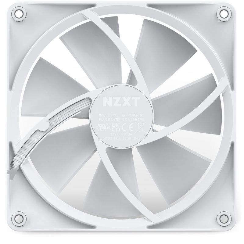NZXT-F140-RGB-Case-per-computer-Ventilatore-14-cm-Bianco-1-pz--NZXT-F140-RGB-140mm-Single-White-