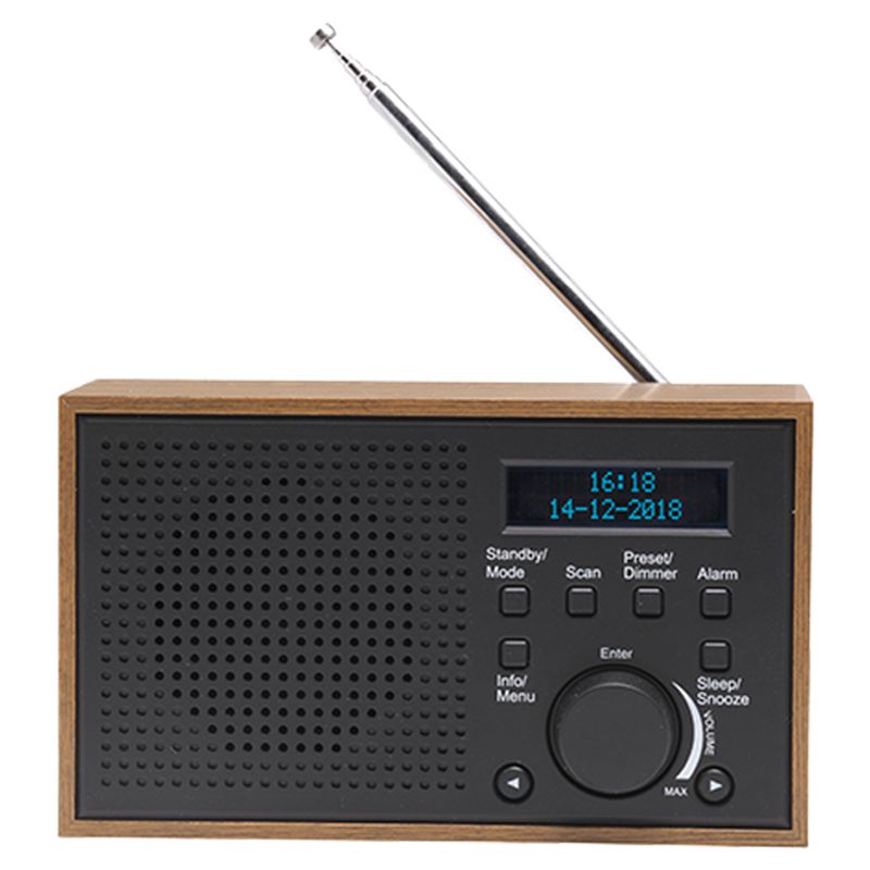 Denver-DAB-46DARK-GREY-radio-Internet-Analogico-e-digitale-Nero-Marrone