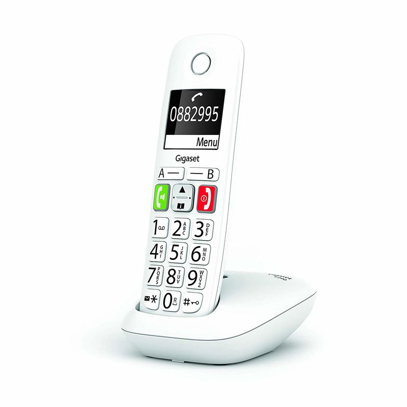 Gigaset-E290-Telefono-analogico-DECT-Bianco-Identificatore-di-chiamata