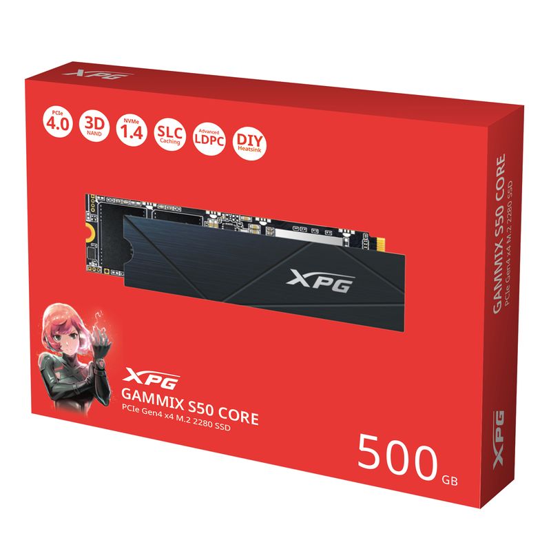 ADATA-GAMMIX-S50-CORE-500-GB-M.2-PCI-Express-4.0-NVMe-3D-NAND