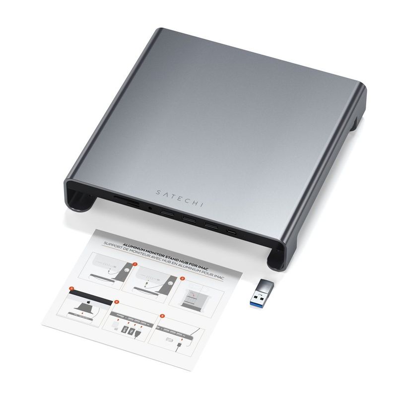 Satechi-ST-AMSHM-replicatore-di-porte-e-docking-station-per-notebook-USB-3.2-Gen-1--3.1-Gen-1--Type-C-Grigio