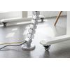ASSMANN-Electronic-DA-90506-blindosbarra-Portacavi-a-curva-Argento