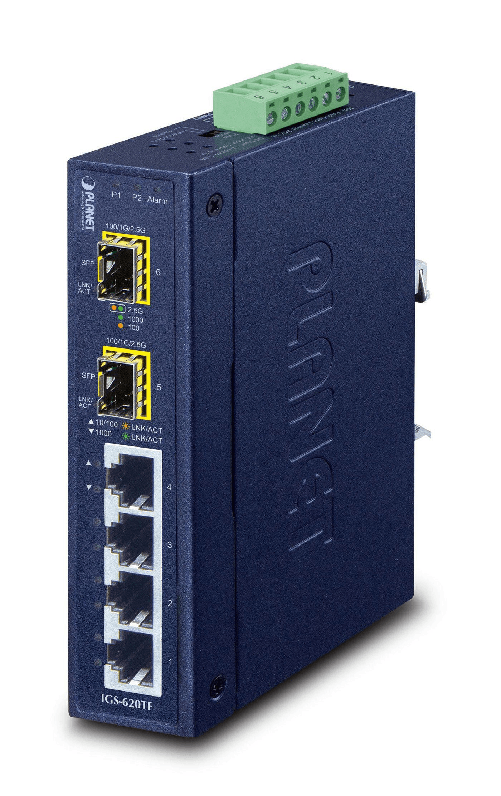 PLANET IGS-620TF switch di rete Non gestito Gigabit Ethernet (10/100/1000) Blu