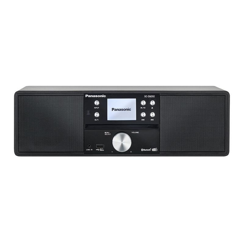 Panasonic-HiFi-Micro-Anlage-DAB--SC-DM202EG-K-schwarz-mit-Bluetooth-Microsistema-audio-per-la-casa-24-W-Nero