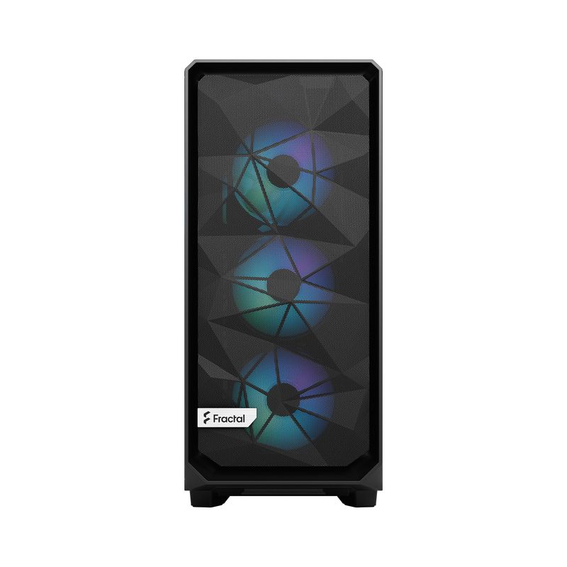 Fractal-Meshify-2-Compact-Lite-RGB-TG-Light-Tint-Black--MIDI-Tower-Gehuse-con-finestre-laterali-e-illuminazione-RGB-