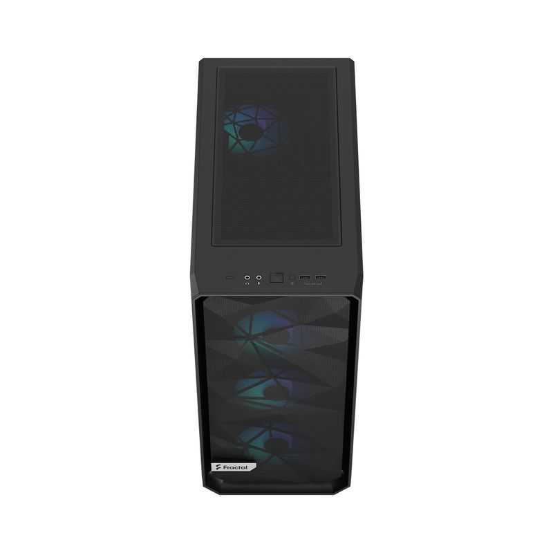 Fractal-Meshify-2-Compact-Lite-RGB-TG-Light-Tint-Black--MIDI-Tower-Gehuse-con-finestre-laterali-e-illuminazione-RGB-