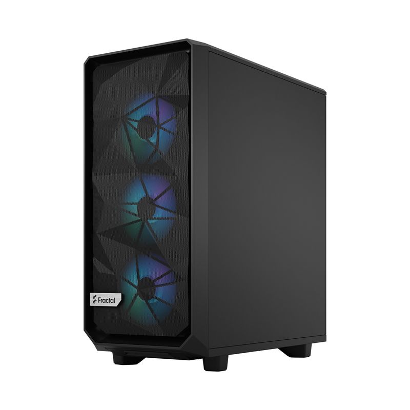 Fractal-Meshify-2-Compact-Lite-RGB-TG-Light-Tint-Black--MIDI-Tower-Gehuse-con-finestre-laterali-e-illuminazione-RGB-