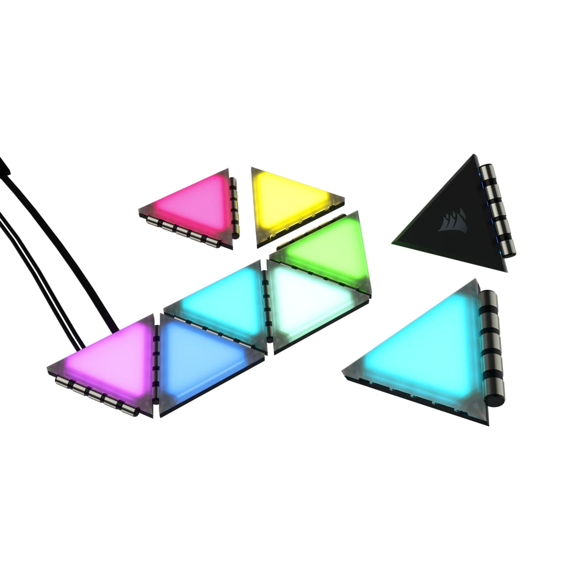 Corsair Kit starter ICUE LC100 Corsair - Kit di illuminazione RGB - Pacchetto da 5 V - 9er