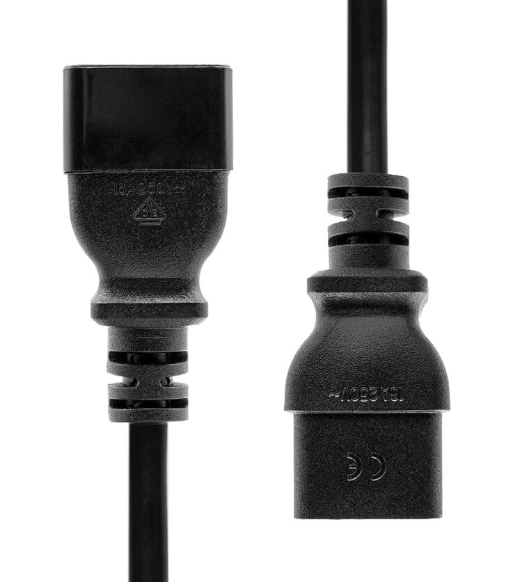 ProXtend-PC-C19C20-003-cavo-di-alimentazione-Nero-3-m-Accoppiatore-C19-Accoppiatore-C20--Power-Extension-Cord-C19-to---C