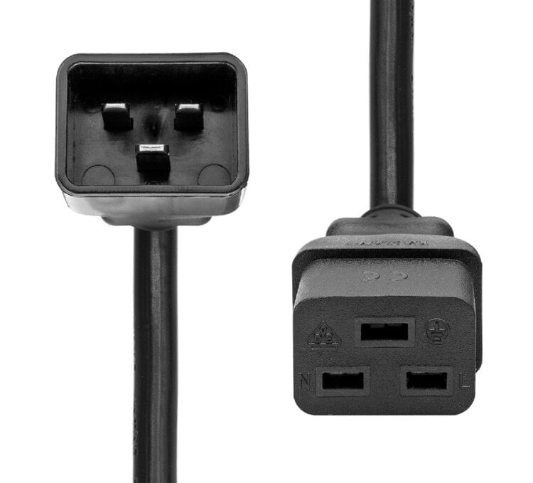 ProXtend-PC-C19C20-003-cavo-di-alimentazione-Nero-3-m-Accoppiatore-C19-Accoppiatore-C20--Power-Extension-Cord-C19-to---C