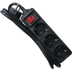 M-Cab POW0029 prolunghe e multiple 1,5 m 3 presa(e) AC Interno Nero