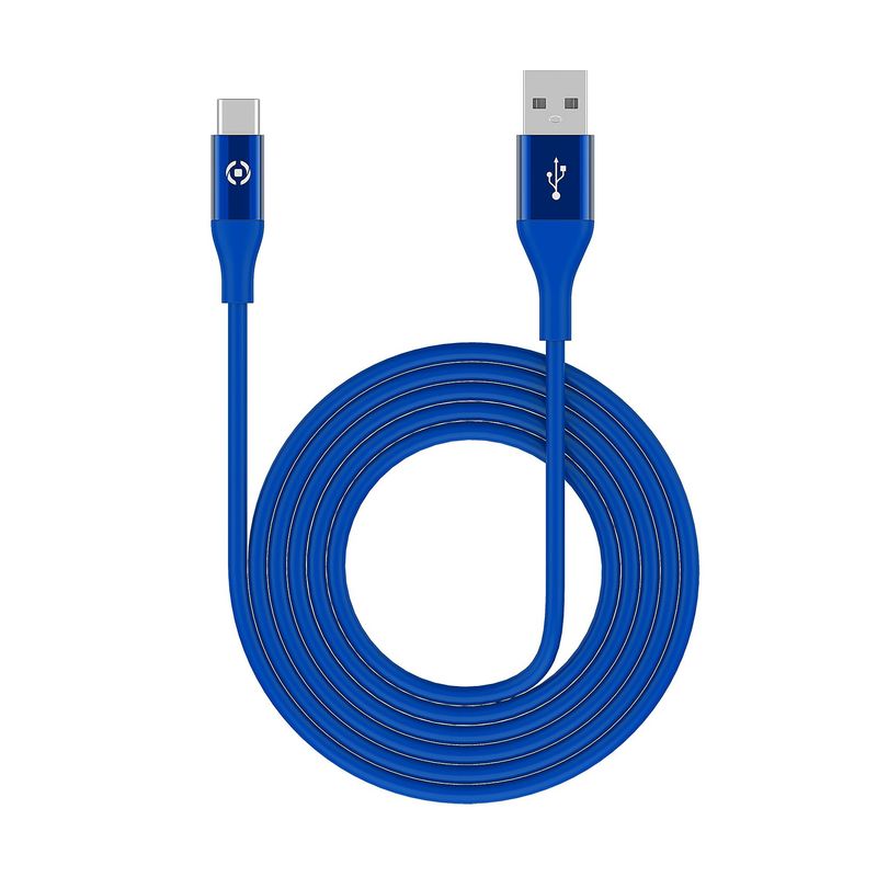 Celly-USBTYPECCOL3MBL-cavo-USB-3-m-USB-A-USB-C-Blu
