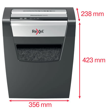 Rexel-Momentum-X410-distruggi-documenti-Taglio-a-particelle-Nero-Grigio