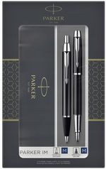 Parker-2093215-Set-di-penne-Nero-Argento-2-pz