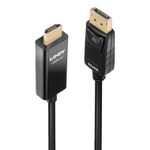 Lindy 40928 cavo e adattatore video 5 m DisplayPort HDMI tipo A Standard Nero (5m Active DisplayPort to HDMI - Cable wit