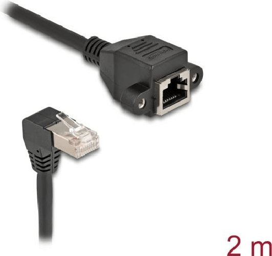 Delock Cavo di prolunga di rete Delock Spina S/FTP Spina RJ45 angolata a 90