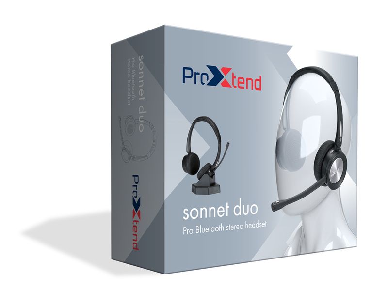 ProXtend-Sonnet-Duo-Cuffia-Padiglione-auricolare-Micro-USB-Bluetooth-Base-di-ricarica-Nero--Sonnet-Duo-Stereo-Headset-BT