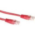 ACT  Cavo patch U/UTP CAT5E ACT rosso da 3 metri con connettori RJ45. Cat5e u/utp rosso 300 m (IB5503)