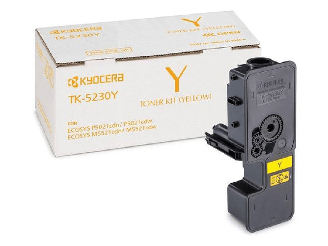 KYOCERA TK-5230 cartuccia toner 1 pz Originale Giallo (Tk-5230Y Toner Cartridge 1 - PcS Original Yellow - Warranty 12M)