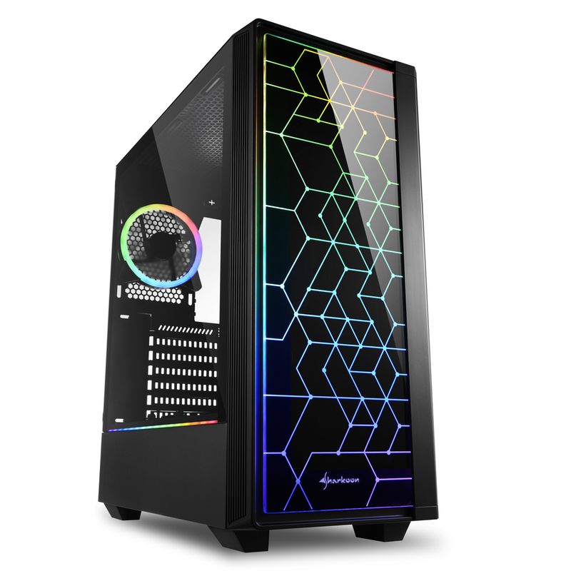 Sharkoon-RGB-LIT-100-Midi-Tower-Nero