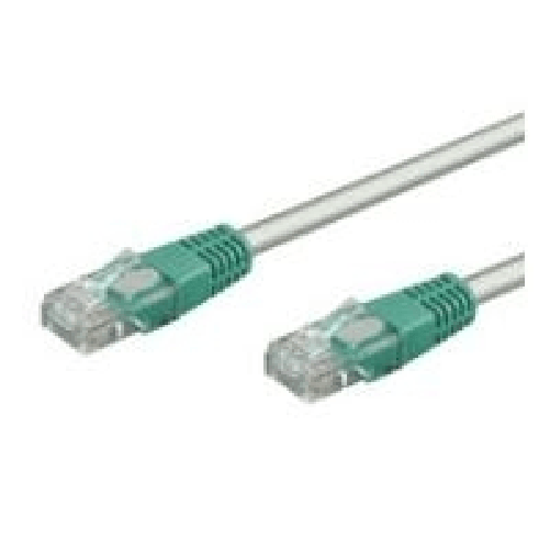 Wentronic  Cavo patch crossover Wentronic Goobay CAT 6 U/UTP grigio verde grigio-verde 5 m
