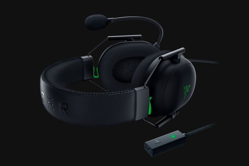 Razer-Blackshark-V2-Auricolare-Cablato-A-Padiglione-Giocare-Nero-Verde