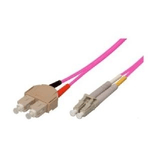 Tecline  Cavo patch in fibra ottica 50/125 m fibra OM4 connettore duplex SC/connettore duplex LC acqua 30 m