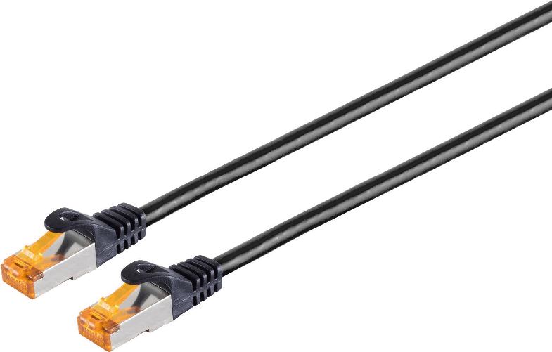 ShiverPeaks S-Conn 08-26075 Netzwerkkabel 10 m Cat6a S/FTP (S-STP) Schwarz (08-26075)