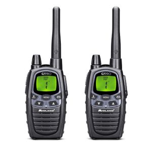 Midland G7 Pro Walkie Talkie ricetrasmittente 69 canali 446.00625 - 446.09375 MHz Nero