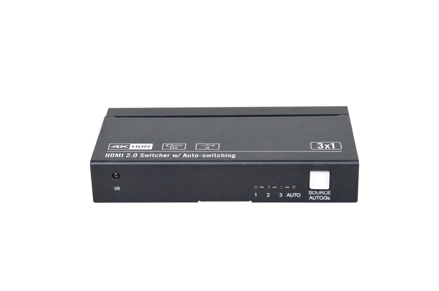 Vivolink VLSW131 conmutador de vdeo HDMI (HDMI switcher 3x1 4K60Hz - with CEC and IR . - Warranty 36M)
