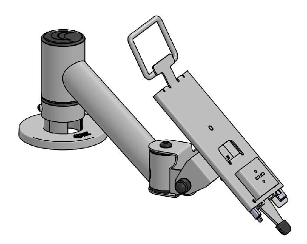 PAYlift-angled-arm-120mm-pole---SP2--BLACK----Warranty-60M