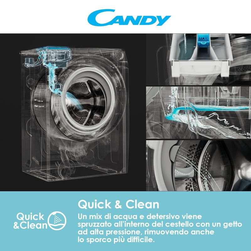 Candy-RapidO-PRO-RP-6106BWMR8-S-Lavatrice-Caricamento-frontale-10-kg-1600-Giri-Classe-A-Bianco