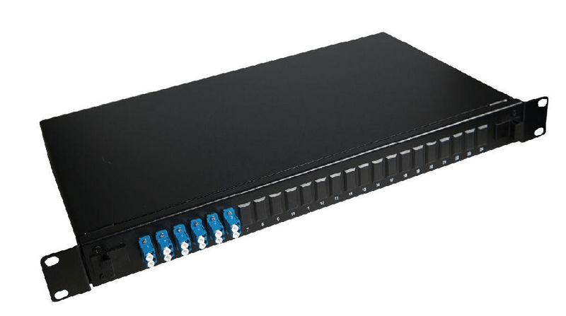 Lanview-LVO233835-pezzo-di-pannello-1U--Fibre-patch-panel-19--1U---with-6-x-LC-duplex-Singlemode---connectors---Warranty