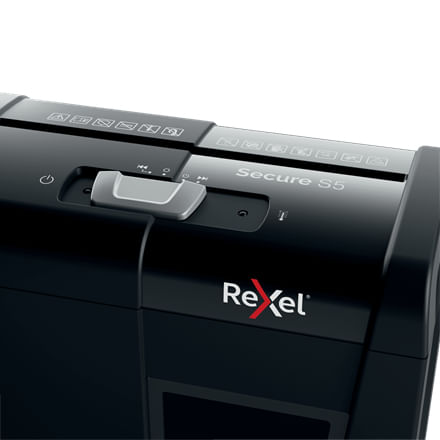 Rexel-Secure-S5-distruggi-documenti-Taglio-a-striscia-70-dB-Nero