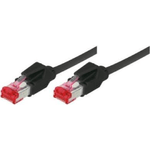 Tecline  Cavo patch S/FTP PiMF Cat 6 nero 10 m senza alogeni con cavo Draka e connettori Hirose TM21