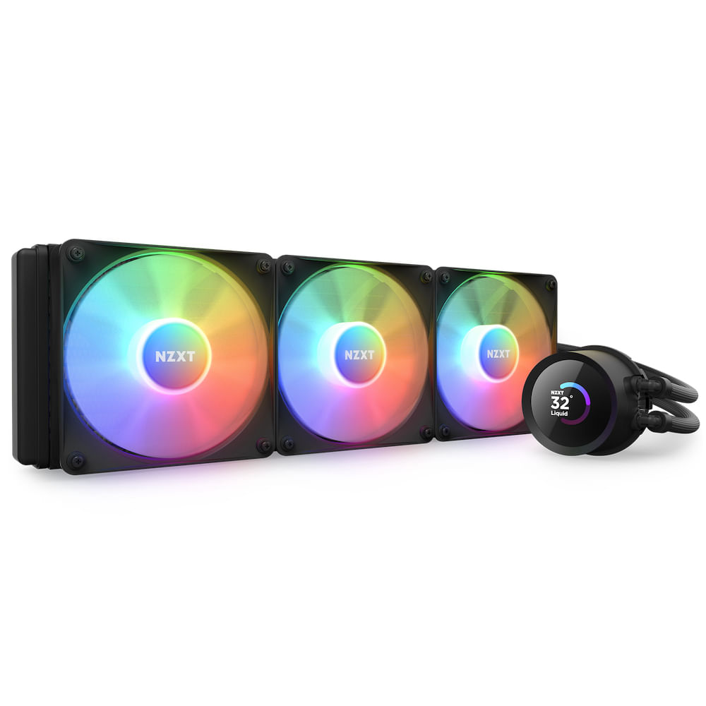 NZXT Kraken 360 RGB Processore Raffreddatore di liquidi tutto in uno 12 cm Nero 1 pz (NZXT Kraken 360 Black with RGB fan