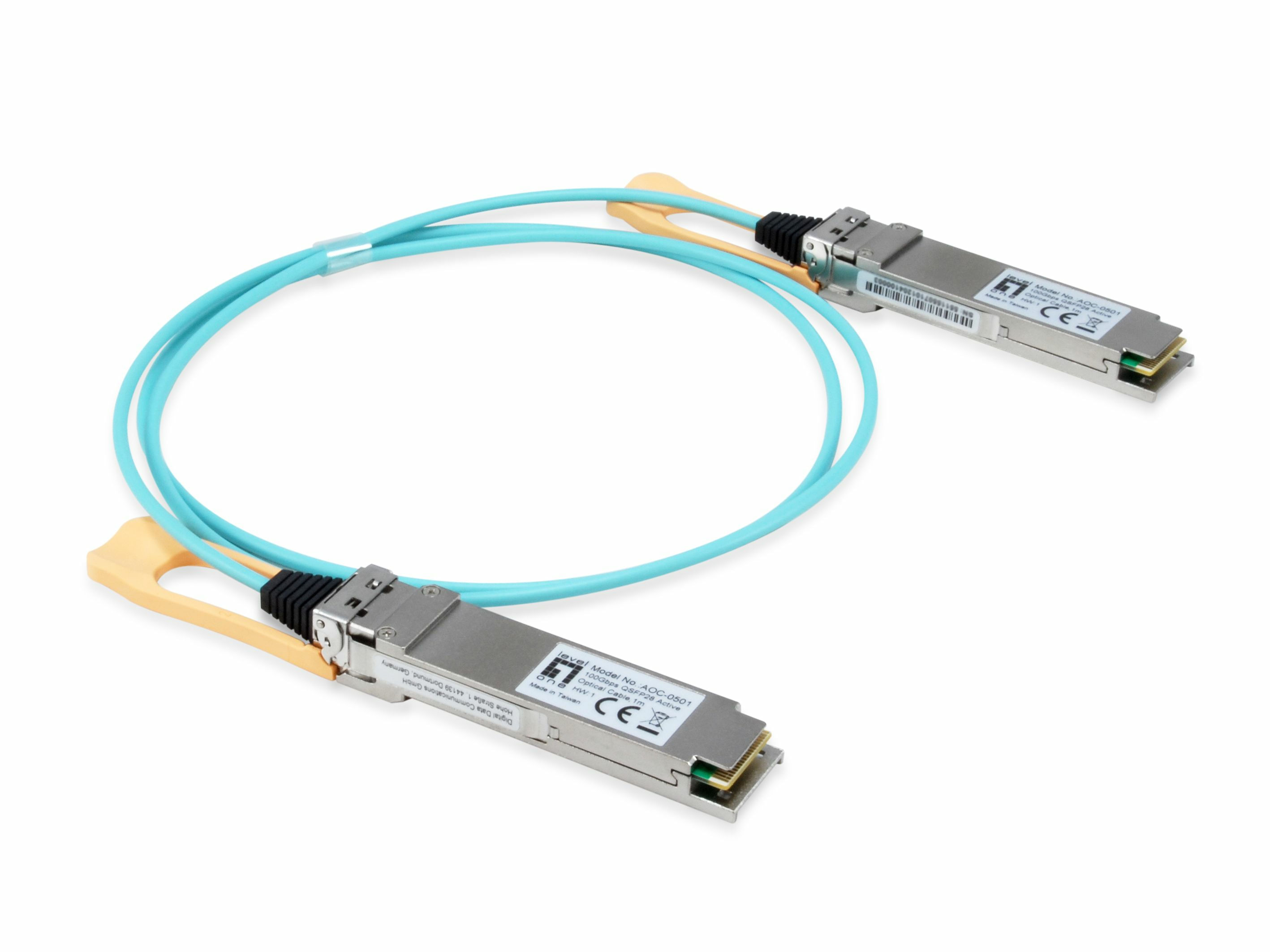 Level One LevelOne AOC-0502 modulo del ricetrasmettitore di rete Fibra ottica 103100 Mbit/s QSFP28 850 nm