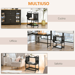 HOMCOM-Carrello-Portavivande-a-3-Livelli-con-Spazio-Multiuso-Maniglie-e-4-Ruote-70x33.4x80.5-cm