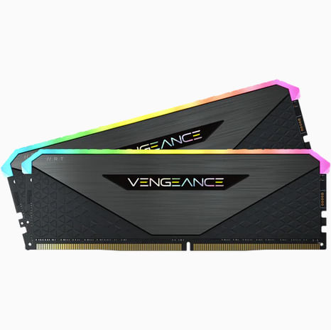 KIT-BARRETTES-MMOIRE-32GO--2X16GO--DIMM-DDR4-CORSAIR-VENGEANCE-RT-RGB-PC25600--3200-MHZ---NOIR-