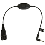 Jabra 8800-00-55 cavo audio 0,3 m QD 2.5mm jack Nero