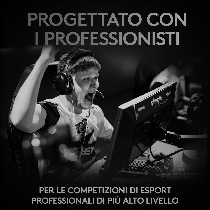 Logitech-G-PRO-X-SUPERLIGHT-Mouse-Gaming-Wireless-Leggero-63-g-Sensore-HERO-25K-25.600-DPI-5-Tasti-Programmabili-Lunga-Autonomia-Memoria-Integrata-per-eSport-Compatibile-con-PC-e-Mac.-Nero