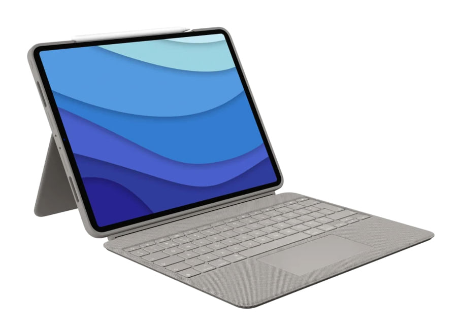 Logitech Combo Touch QWERTY Inglese britannico Smart Connector Sabbia