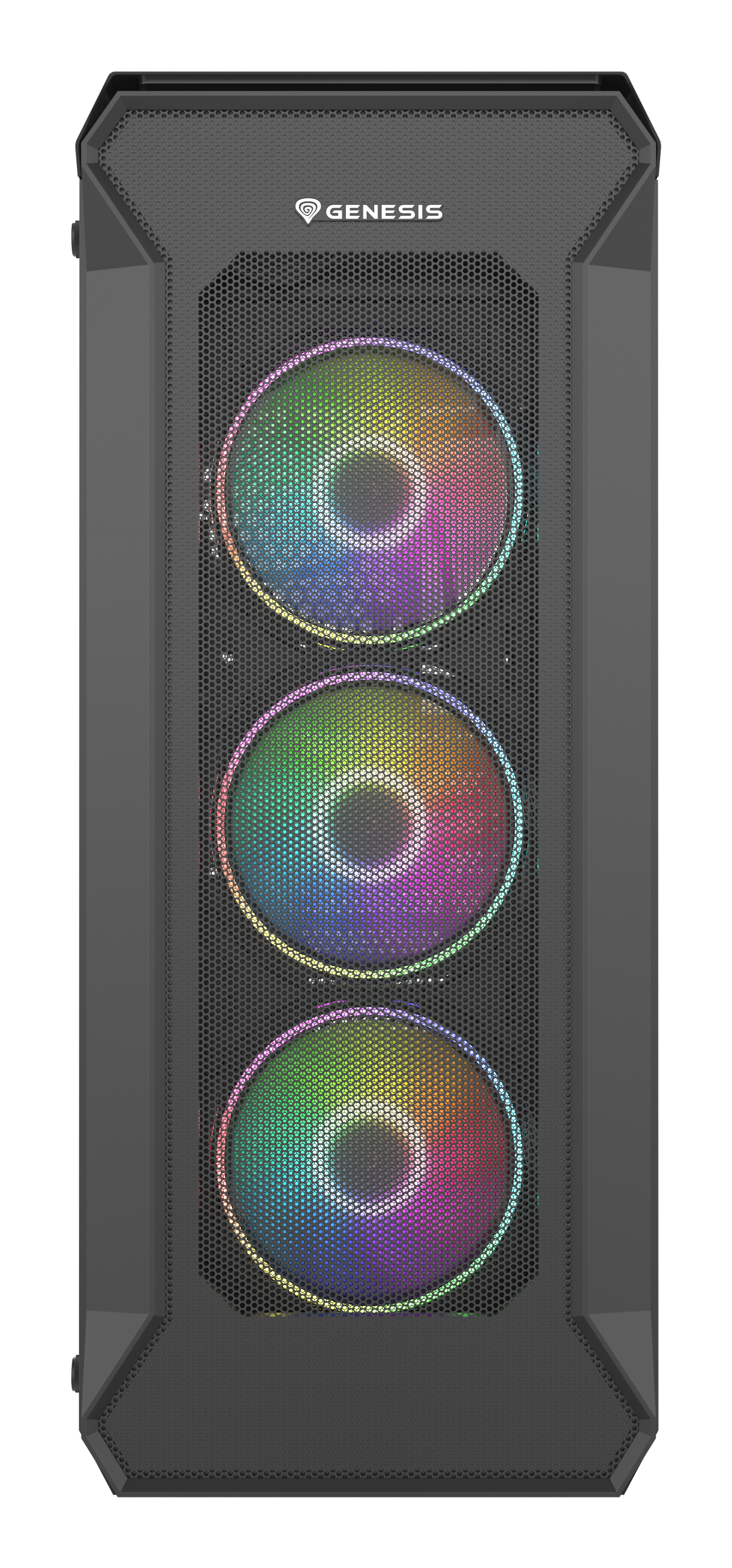 Genesis Custodia computer desktop ATX Natec Irid 505 ARGB Nero