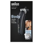 Braun-BodyGroomer-Rifinitore-Corpo-3-BG3340-Nero-Grigio-Depilazione-Da-Uomo-Con-Pettine-Per-Le-Aree-Sensibili