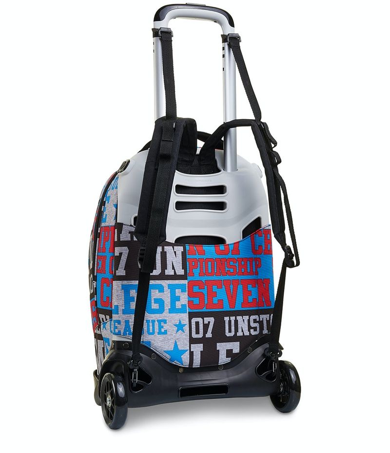 Seven-Jack-2WD-Trolley-Guscio-morbido-Multicolore-34-L-Poliestere