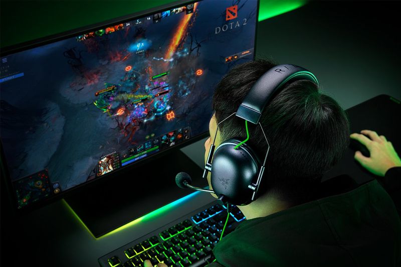 Razer-Blackshark-V2-X-Auricolare-Cablato-A-Padiglione-Giocare-Nero-Verde