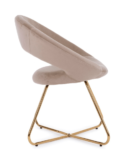 Konte-Design-Poltroncina-Vanity-Oro-in-velluto-tortora-e-gambe-oro