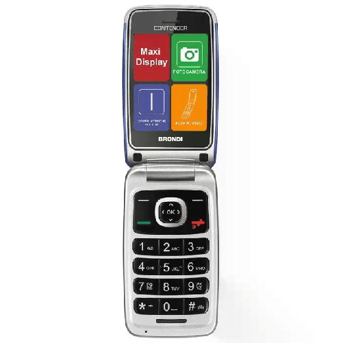 Brondi-Contender-762-cm--3--Blu-Telefono-per-anziani