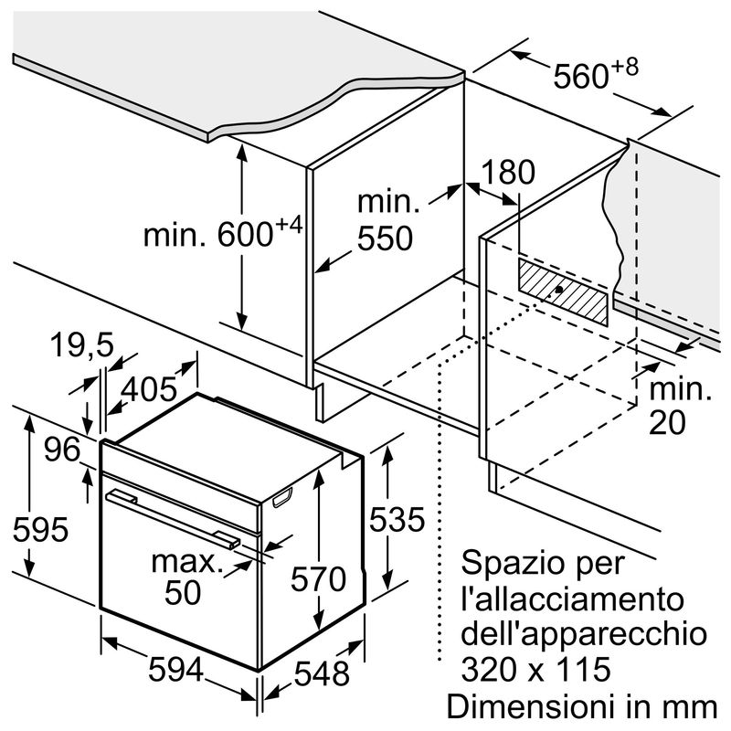 Bosch-Serie-4-HRA314BR0-forno-71-L-A-Acciaio